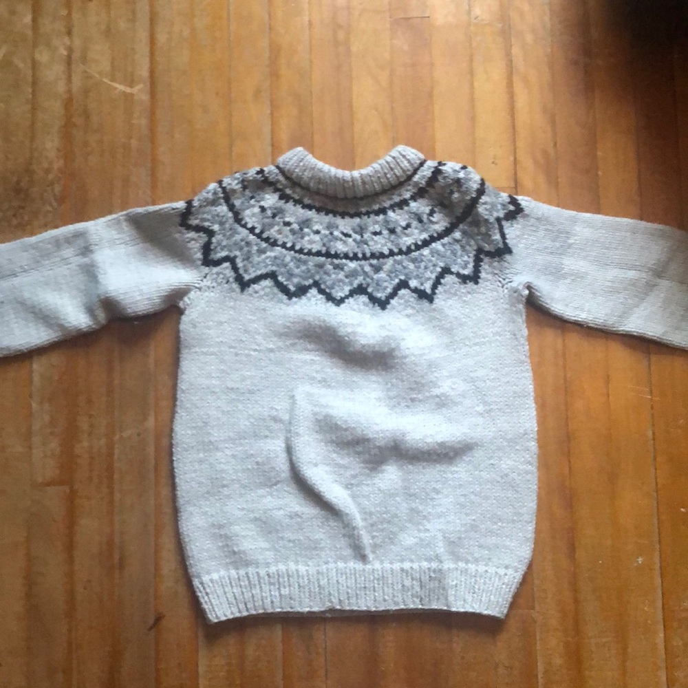 Hand knit Fair Isle Sweater